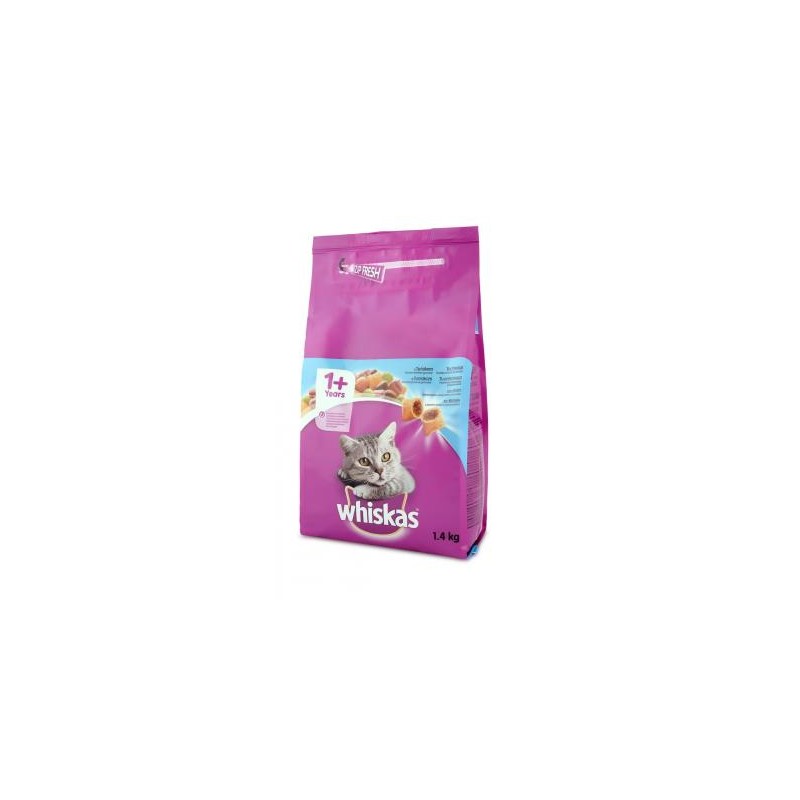 WHISKAS® szárazeledel tonhallal 1,4kg