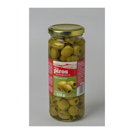 CBA PIROS olívabogyó zöld, magozott 330g/160g