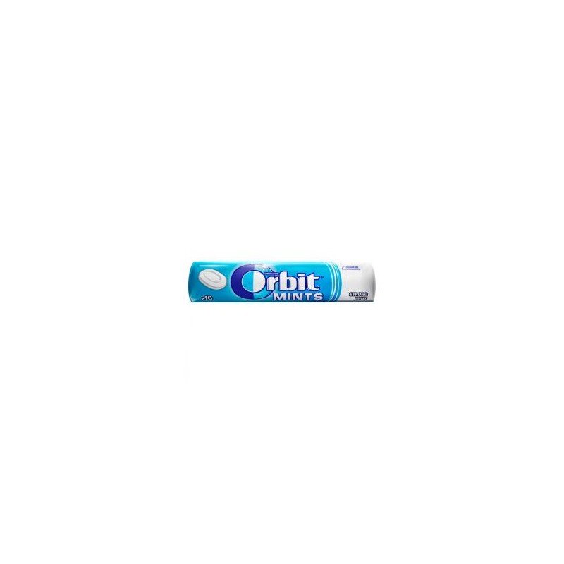 Orbit Mints Strong Mint mentaízű cukormentes töltetlen keménycukorka édesítőszerrel 28 g