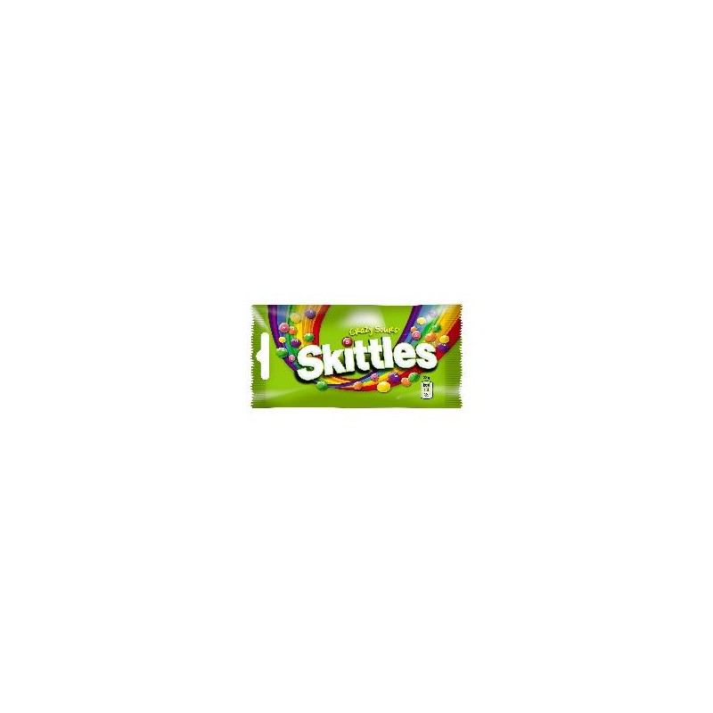 Skittles crazy sours cukordrazsé savanyú gyümölcsízű 38g