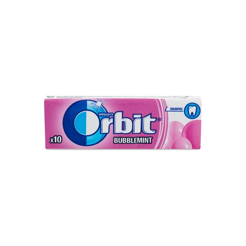 Orbit Bubblemint gyümölcs- és mentaízű cukormentes rágógumi édesítőszerrel 14 g