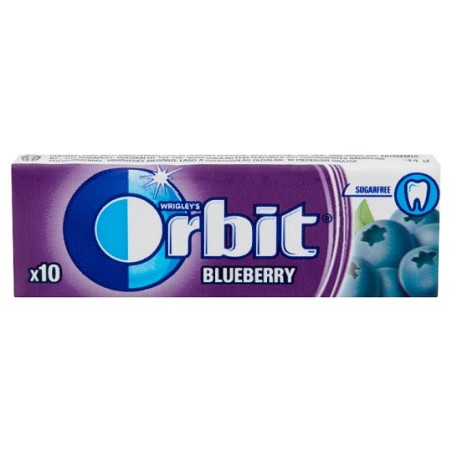 Orbit Blueberry feketeáfonya-ízű cukormentes rágógumi édesítőszerrel 14 g