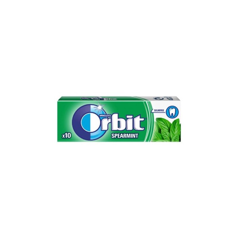 Orbit drazsé spearmint / Zöld - cukormentes rágógumi édesítőszerrel 14 g