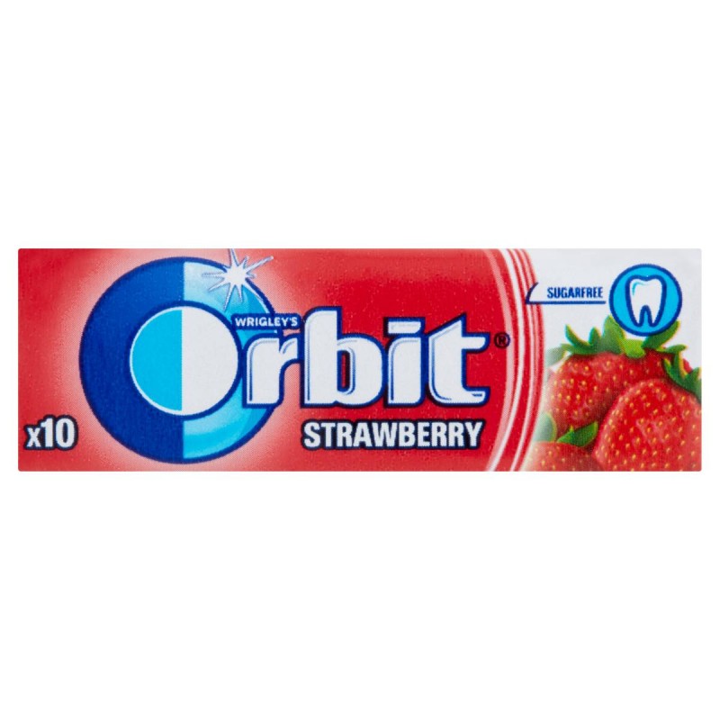 Orbit Strawberry eperízű rágógumi - cukormentes rágógumi édesítőszerrel 14 g