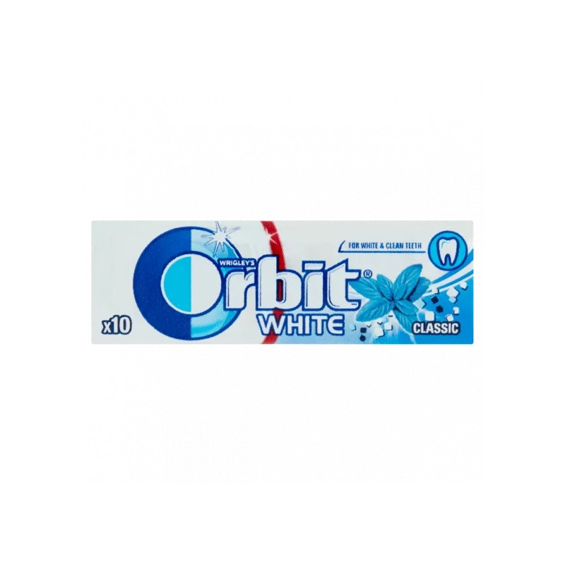 Orbit White Classic mentaízű cukormentes rágógumi édesítőszerrel 14 g