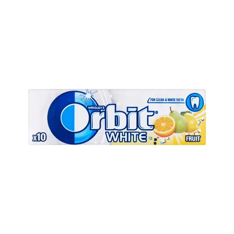 Orbit drazsé white fruit - 14 g