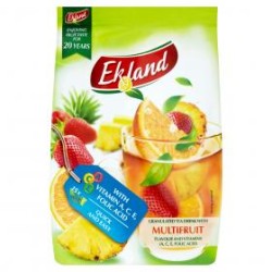 Ekland azonnal oldódó vegyesgyümölcs ízű tea üdítőitalpor vitaminokkal 300g