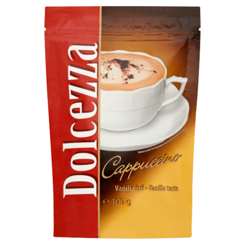 Dolcezza Cappuccino vanília ízű kávéitalpor 100G