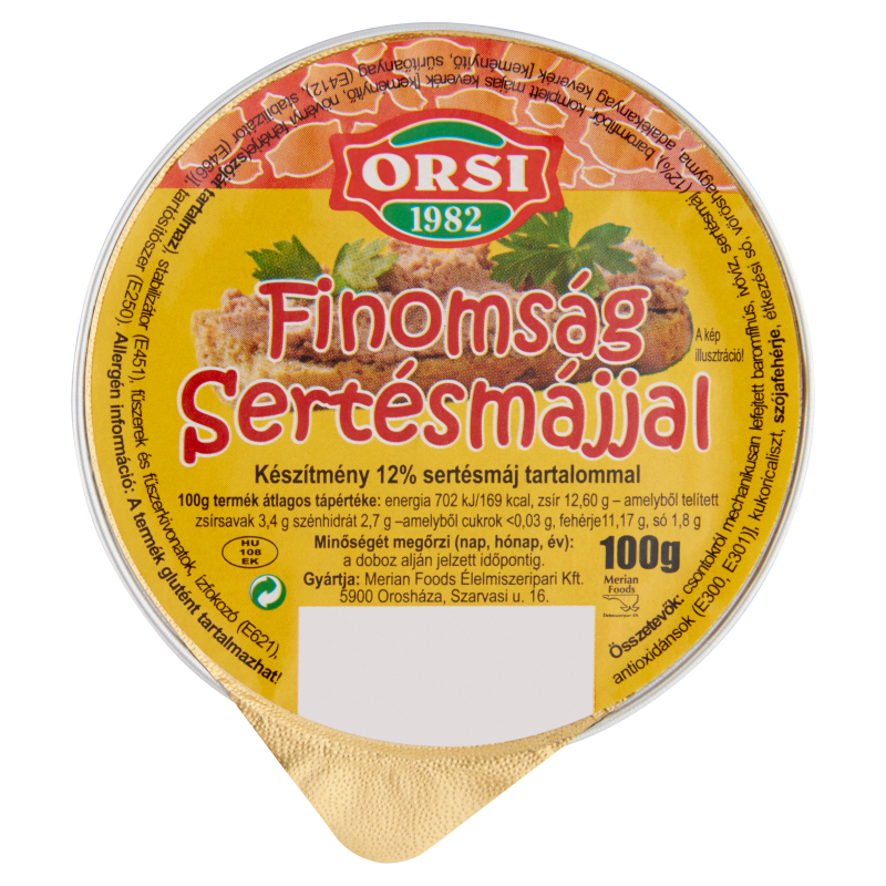 Orsi finomság sertésmájjal 100g