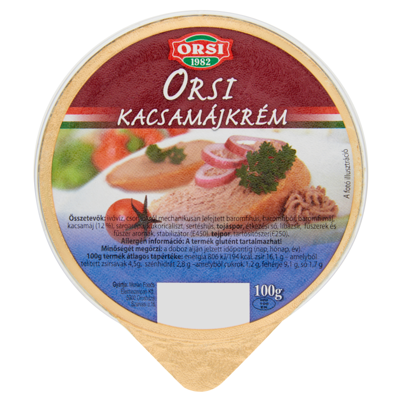 Orsi kacsamájkrém 100g