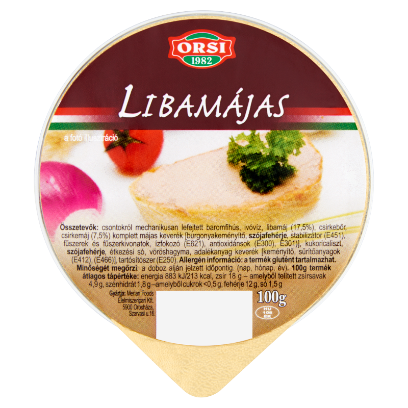 Orsi libamájas 100g