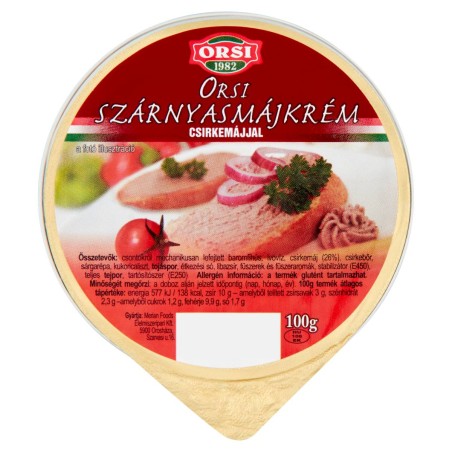 Orsi szárnyasmájkrém csirkemájjal 100g