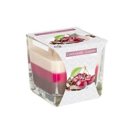 Háromrétegű illatgyertya chocolate cherry 170g