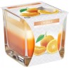 Háromrétegű illatgyertya narancs 170g