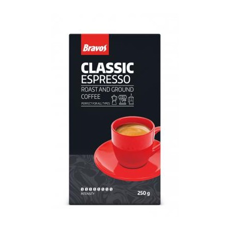 Bravos classic espresso őrölt kávé 250g