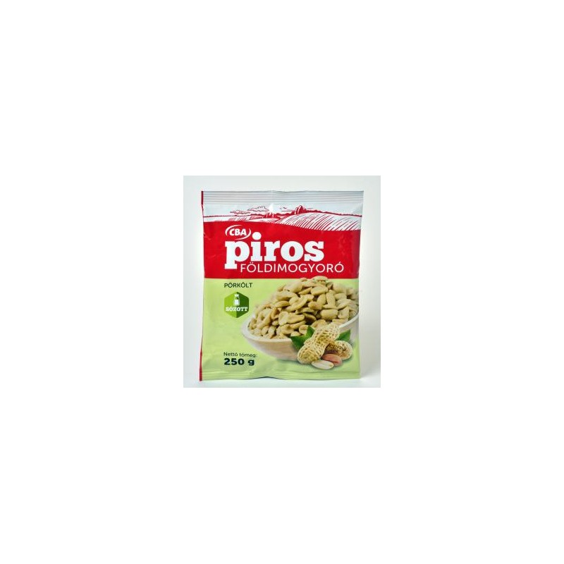 CBA PIROS földimogyoró pörkölt, sós 250g