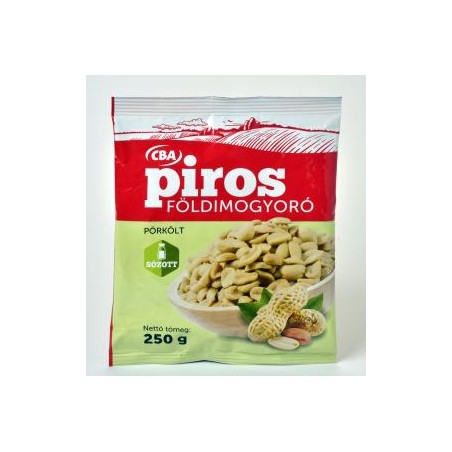 CBA PIROS földimogyoró pörkölt, sós 250g