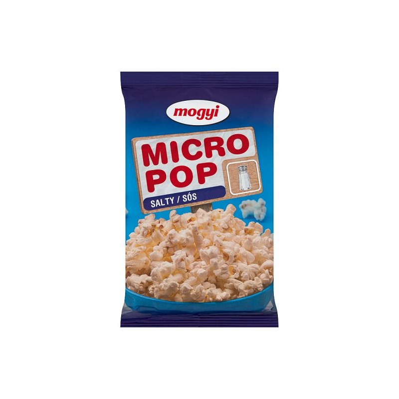 Mogyi Micro Pop sós, mikrohullámú sütőben elkészíthető pattogatni való kukorica 3x100 g