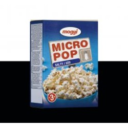Mogyi Micro Pop sós, mikrohullámú sütőben elkészíthető pattogatni való kukorica 3x100 g