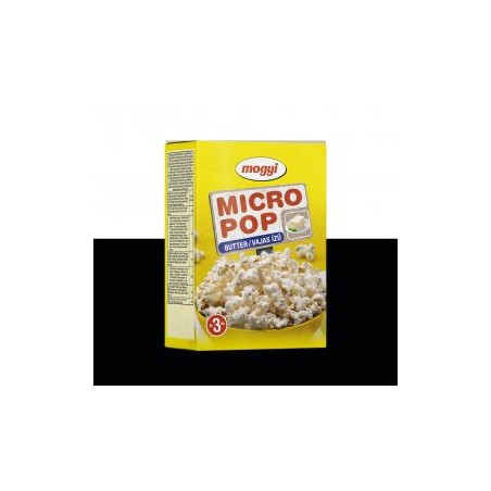 Mogyi Micro Pop vajas ízű, mikrohullámú sütőben elkészíthető pattogatni való kukorica 3x100 g