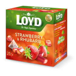 Loyd piramis eper-rebarbara tea 20x2g