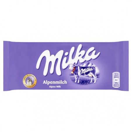 Milka ALPENMILCH alpesi tej felhasználásával készült tejcsokoládé 100 g