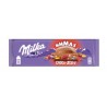 Milka Mmmax tejcsokoládé meggyes zselédarabkákkal, cukordrazséval és robbanócukorkával 250 g