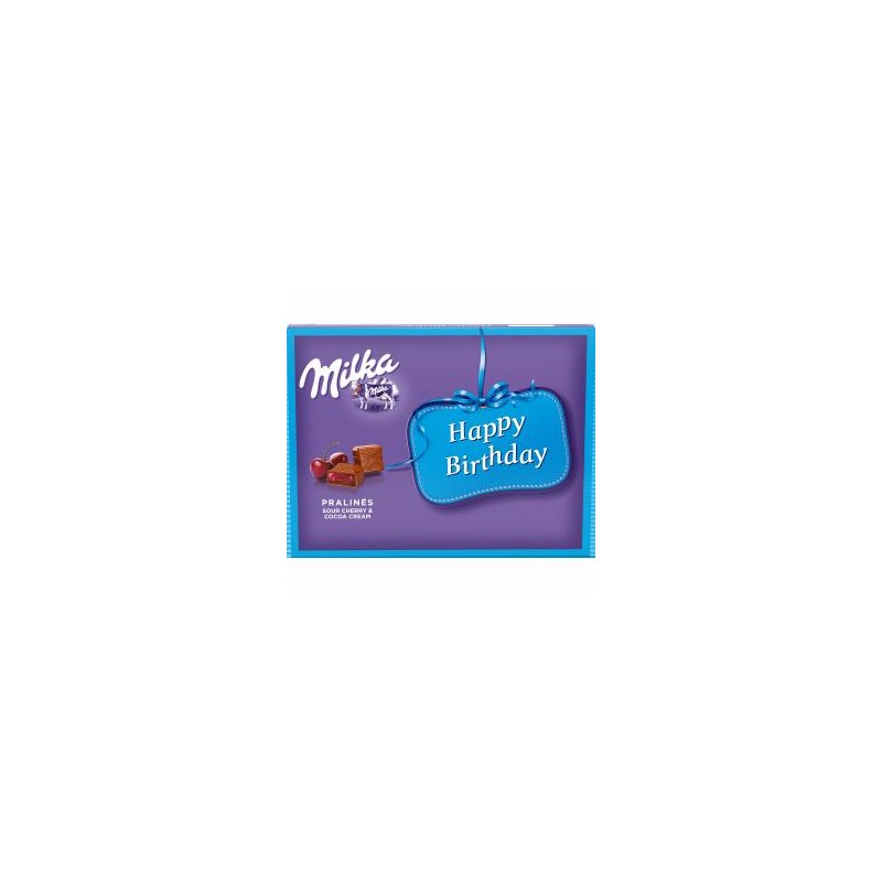 Milka Happy Birthday praliné tejes krémtöltelékkel 20 db 110 g