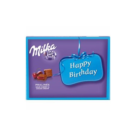 Milka Happy Birthday praliné tejes krémtöltelékkel 20 db 110 g