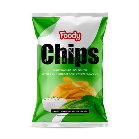 Foody chips hagyma-tejföl ízű 40g