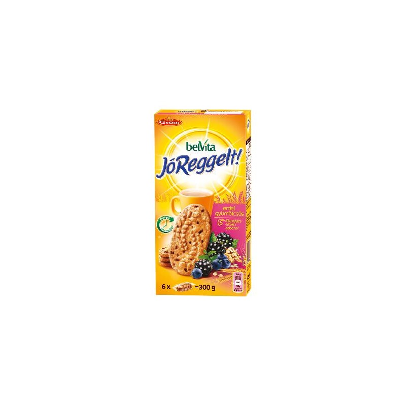 Belvita erdei gyümölcsös, gabonás, omlós keksz 300 g