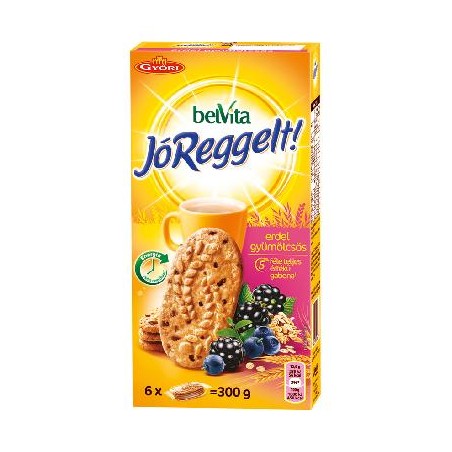 Belvita erdei gyümölcsös, gabonás, omlós keksz 300 g