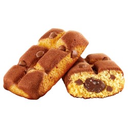 Milka Cake & Choc piskóta alpesi tejcsokoládé darabkákkal és csokoládés töltelékkel 5 db 175 g