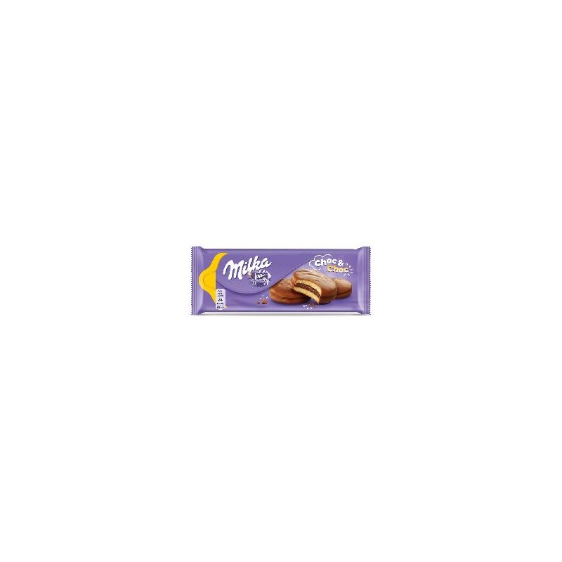 Milka Choc & Choc alpesi tejcsokoládéval mártott piskóta kakaós töltelékkel 150 g