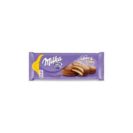 Milka Choc & Choc alpesi tejcsokoládéval mártott piskóta kakaós töltelékkel 150 g