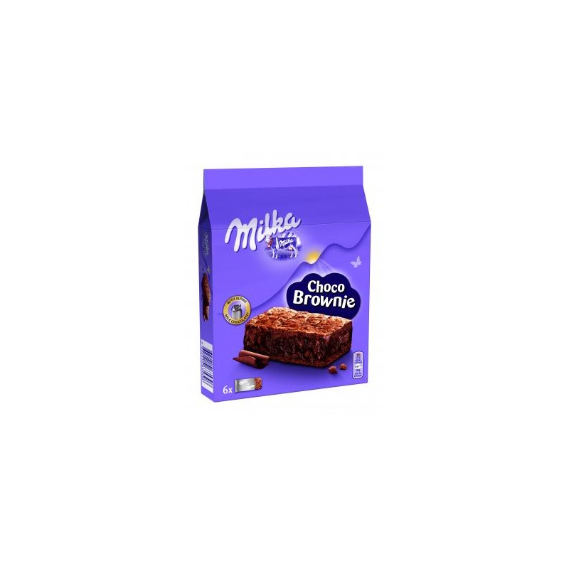 Milka Choco Brownie sütemény alpesi tejcsokoládéval és tejcsokoládé darabokkal 6 db 150 g