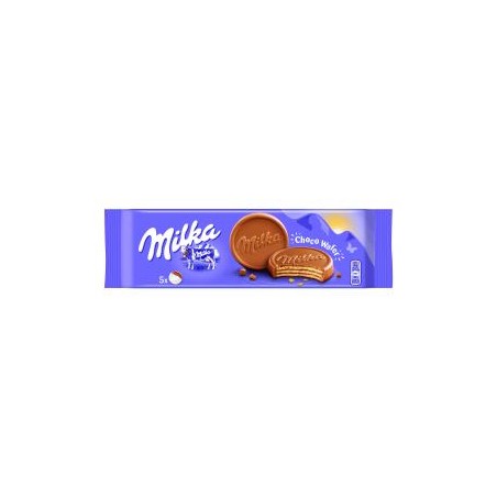 Milka Choco Wafer kakaós krémmel töltött ostya alpesi tejcsokoládéval mártva 5 db 150 g