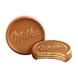 Milka Choco Wafer kakaós krémmel töltött ostya alpesi tejcsokoládéval mártva 5 db 150 g