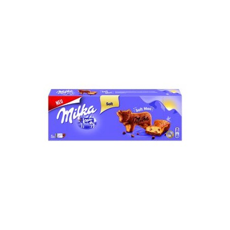 Milka Soft Moo sütemény tejcsokoládé darabokkal 5 db 140 g