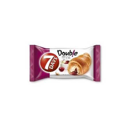 7DAYS Double Max croissant vanília ízű és meggyes töltelékkel 80 g