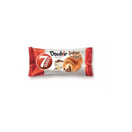 7DAYS Double Super Max croissant kakaós és vanília ízű töltelékkel 110 g