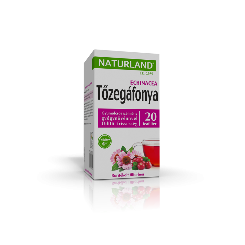 NATURLAND Gyümölcstea tőzegáfonyával és echinaceával 20x2g