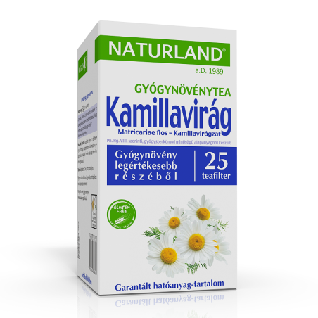 Naturland Kamillavirág tea 20x1,4 g filteres