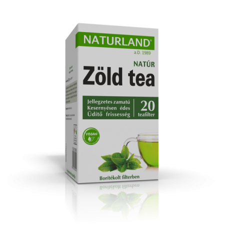NATURLAND Zöld tea filteres 20×1,5g