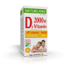 NATURLAND D3-vitamin forte rágótabletta gyermekeknek C-vitaminnal 60db