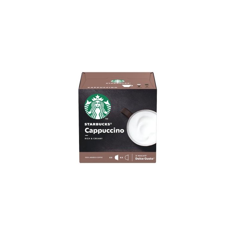 Starbucks Nescafé Dolce Gusto Cappuccino tej- és kávékapszula 12 db/6 csésze 120g