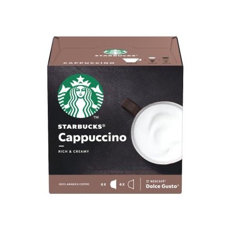 Starbucks Nescafé Dolce Gusto Cappuccino tej- és kávékapszula 12 db/6 csésze 120g