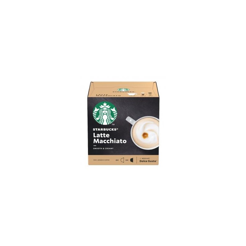 Starbucks by Nescafé Dolce Gusto Latte Macchiato tej- és kávékapszula 12 db/6 csésze 129 g