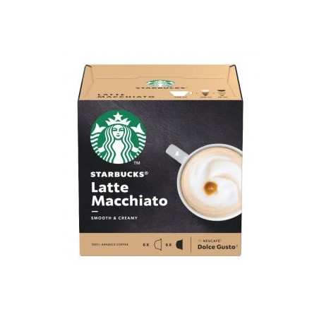 Starbucks by Nescafé Dolce Gusto Latte Macchiato tej- és kávékapszula 12 db/6 csésze 129 g