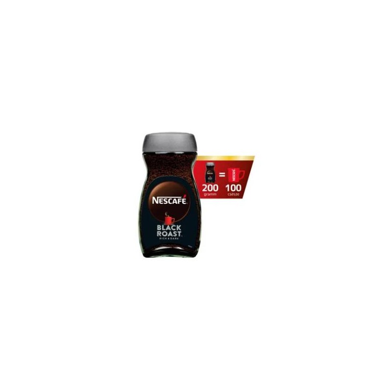 Nescafé Black Roast azonnal oldódó kávé 200 g